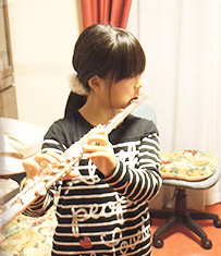 フルートのレッスン風景