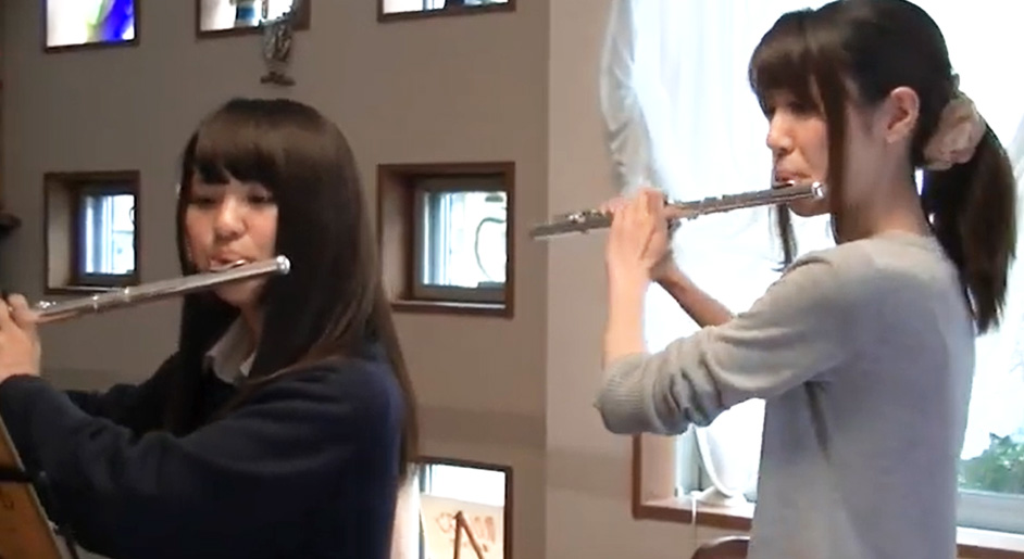 フルートレッスン風景 フルートレッスン風景