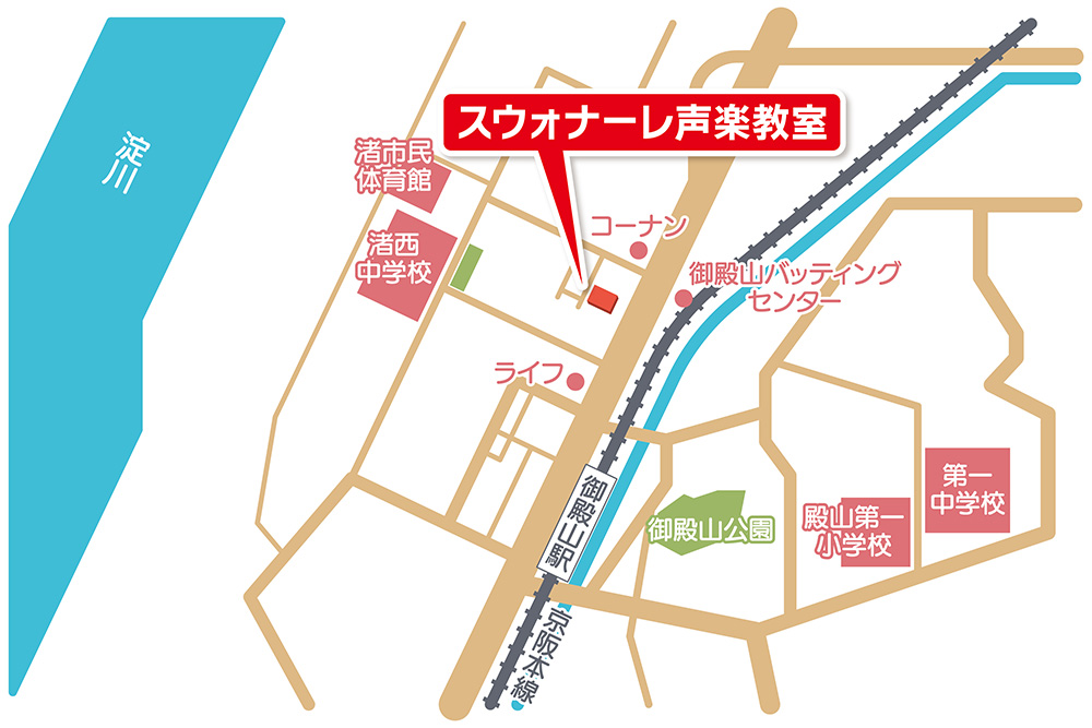 スウォナーレ声楽教室・地図
