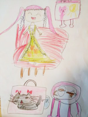 ピアノ教室の生徒さんからいただいたイラスト1